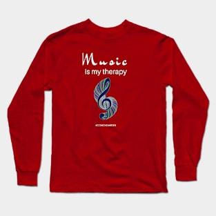 Music Is My Therapy Long Sleeve T-Shirt